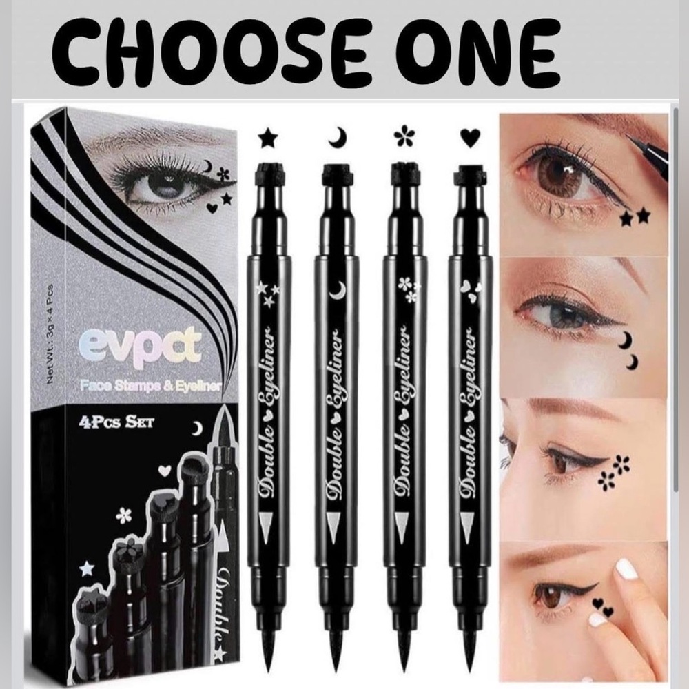 EVPCT DOUBLE ENDED Face Stamp & Eyeliner 🌙🩷🌼⭐️
